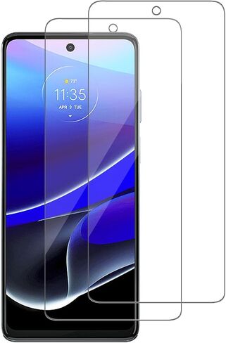 2 Pack for Motorola Moto G Stylus (2022) Screen Protector, Tempered-Glass, Micro-curved Edges, Case Friendly, Bubble Free, HD Clear, Easy Installation in Kuwait