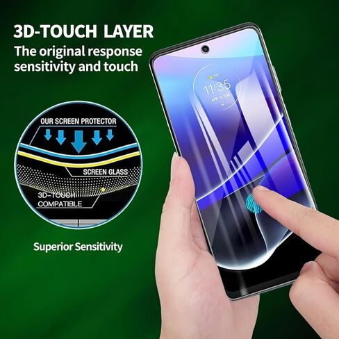 2 Pack for Motorola Moto G Stylus (2022) Screen Protector, Tempered-Glass, Micro-curved Edges, Case Friendly, Bubble Free, HD Clear, Easy Installation in Kuwait
