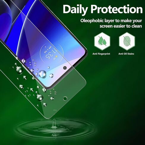 2 Pack for Motorola Moto G Stylus (2022) Screen Protector, Tempered-Glass, Micro-curved Edges, Case Friendly, Bubble Free, HD Clear, Easy Installation in Kuwait