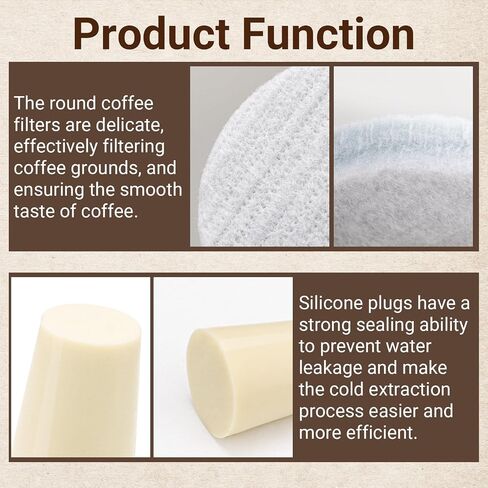 Reusable Cold Brew Coffee Filters & Stoppers for Toddy Cold Brew System in Saudi Arabia