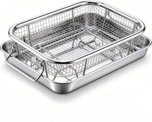 LIANYU Air Fryer Basket for Oven, 16’’x 12’’&12.5’’x 9.6’’ Air Fryer Tray in Saudi Arabia