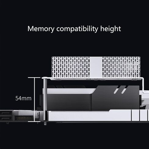 Heatsink Cooler, Computer Memory Radiator Cooling Fan for DDR DDR2 DDR3 DDR4 DDR5 Active Radiators ARGB Cooler Fan for Memory Module Cooling in Saudi Arabia