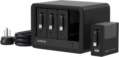 Gitryin 12-in-1 Desktop Charging Station, 160W USB Retractable GaN Charger in Kuwait