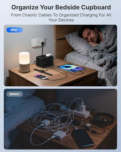 Gitryin 12-in-1 Desktop Charging Station, 160W USB Retractable GaN Charger in Kuwait