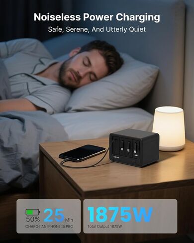 Gitryin 12-in-1 Desktop Charging Station, 160W USB Retractable GaN Charger in Kuwait