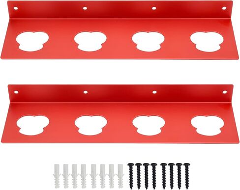 2 Pack Battery Holder for Milwa.....12V Tool, Wall Mount for Milwa.....12V Batteries Storage with Accessories, Wall Mount Storage Organizer Rack with 4 Slots in Saudi Arabia