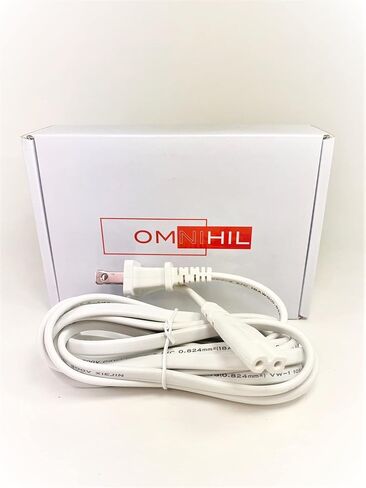 OMNIHIL 10ft White AC Power Cord Compatible with Bose - TV Speaker Bluetooth Soundbar Model:838309-1100 in Kuwait