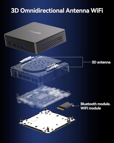 GEEKOM Air12 Lite Mini PC, Intel N100 (Beats N95),8GB RAM 256GB SSD in Saudi Arabia