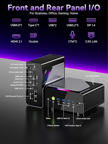 GMKtec K15 AI Mini PC Oculink Intel Ultra 5 125U 32GB DDR5 512GB SSD in Kuwait