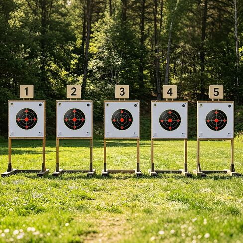 200PCS 6 Inch Splatter Shooting Target Stickers, Self-Adhesive Reactive Paper Targets with High-Visibility Yellow Impact Marks for Rifle, Pistol, BB Gun, Pellet Gun, Airsoft and Target Practice in Saudi Arabia