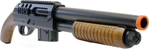 BBTac Airsoft Shotgun - M47 Sawed-Off Pump Action Shotgun Spring مدعوم للعب التكتيكي وتدريب Milsim، عالي الأداء 330 إطارًا في الثانية Airsoft Gun in Kuwait