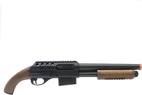 BBTac Airsoft Shotgun - M47 Sawed-Off Pump Action Shotgun Spring مدعوم للعب التكتيكي وتدريب Milsim، عالي الأداء 330 إطارًا في الثانية Airsoft Gun in Kuwait