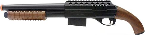 BBTac Airsoft Shotgun - M47 Sawed-Off Pump Action Shotgun Spring مدعوم للعب التكتيكي وتدريب Milsim، عالي الأداء 330 إطارًا في الثانية Airsoft Gun in Kuwait