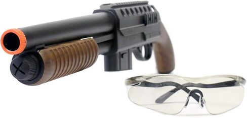 BBTac Airsoft Shotgun - M47 Sawed-Off Pump Action Shotgun Spring مدعوم للعب التكتيكي وتدريب Milsim، عالي الأداء 330 إطارًا في الثانية Airsoft Gun in Kuwait