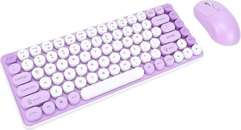 Asixxsix Wireless Keyboard and Mouse Combo, 85 Key in Saudi Arabia