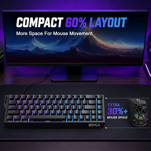 WIN68 HE Hall Effect Gaming Keyboard and G11 Gaming Mouse 22000 DPI for PC & Mac in Kuwait