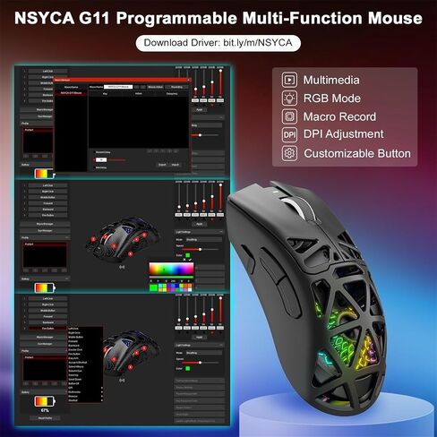WIN68 HE Hall Effect Gaming Keyboard and G11 Gaming Mouse 22000 DPI for PC & Mac in Kuwait