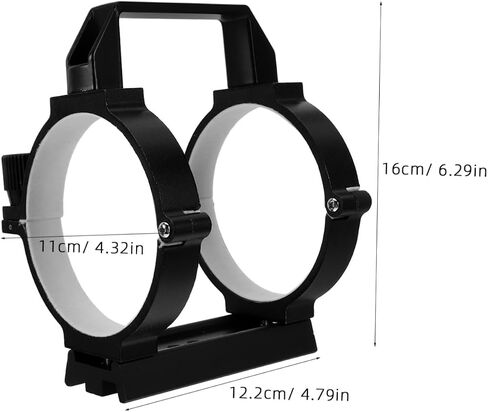 Uonlytech Metal Telescope Tube Clamp Ring with Quickrelease Design and Secure Stable Mounting, M6 and 1/4 Thread Hole, for Lunar Observation and Stargazing in Kuwait