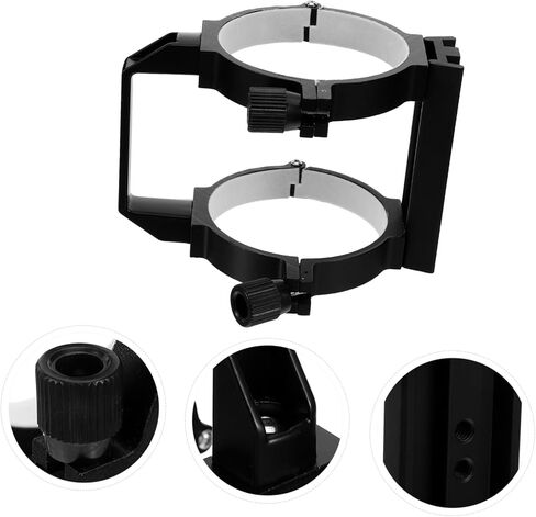Uonlytech Metal Telescope Tube Clamp Ring with Quickrelease Design and Secure Stable Mounting, M6 and 1/4 Thread Hole, for Lunar Observation and Stargazing in Kuwait