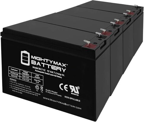 Mighty Max Battery 12V 7Ah Battery Replacement for APC RBC55, AP900XL - 8 Pack in Kuwait