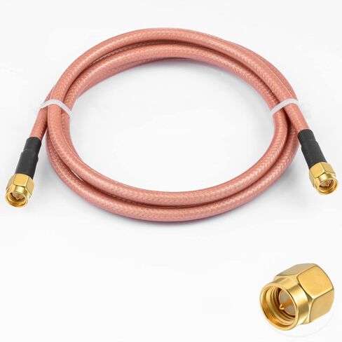 SMA Antenna Extension Cable SMA Male to SMA Male Pigtail Cable WLAN Antenna Cable RG400 10ft/3m for WiFi Wireless Network 2G 3G 4G Antenna Router GSM Bluetooth WLAN LAN in Kuwait