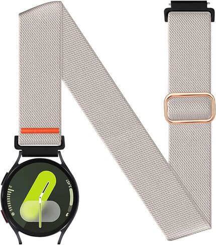 20mm Nylon Sport Ankle/Arm Band Compatibel with Galaxy Watch 7/6/5/4/FE 44mm 40mm/Watch 5 Pro/ 6 Classic 47mm 43mm/ 4 Classic Strap,Elastic Oberarmband Bicep Band for Women Men in Kuwait