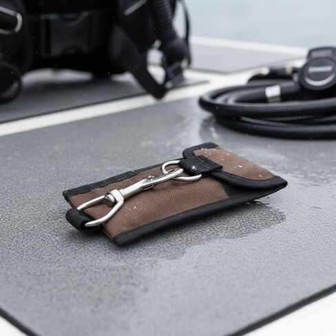 Nylon Diving Diving Hook Scuba Gear Stainless Steel Single Head Hook Hook-and-Loop Fast Release Storage Pouch Suitable for Underwater Photography Diving Observation, Color to 12 in Saudi Arabia