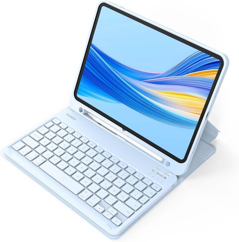 Inateck KB04002 Keyboard Case Compatible with iPad Air 6 11 inch 2024, iPad 10 Gen 2022, iPad Air 5/4 (2022/2020) 10.9 inch, iPad Pro 11 4/3/2/1, QWERTZ, with Detachable Pen Holder in Kuwait