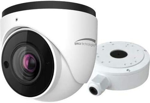 Speco Technologies O4T7M 4MP IR Outdoor PoE Network Turret Dome Camera with Advanced Analytics and 2.8-12mm Varifocal Lens, RJ45 Connection in Kuwait
