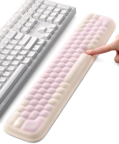 Meatanty Keyboard Wrist Rest and Mouse Rest Set, Ergonomic Computer Wrist Pad, Memory Foam Typing Support for Desk, Hand Palm Arm Rest Office Gaming Accessories, Carpal Tunnel Pain Relief Cushion in Saudi Arabia