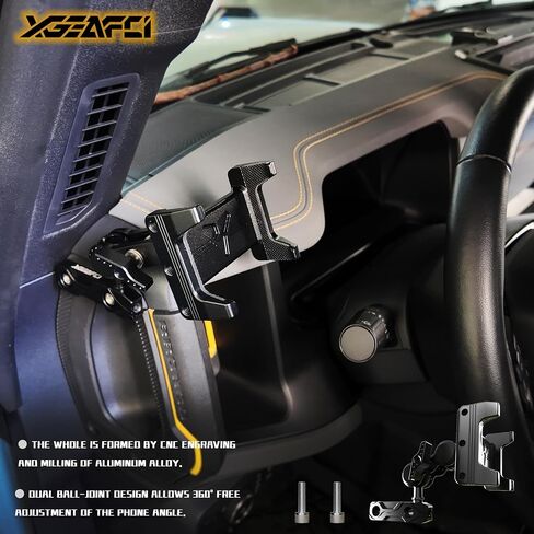 Phone Holder for Ford Bronco 2026 2021-2025, Adjustable Angles 360°Phone Mount for Bronco Accessories in Kuwait