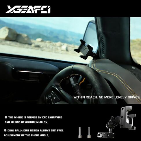 Phone Holder for Ford Bronco 2026 2021-2025, Adjustable Angles 360°Phone Mount for Bronco Accessories in Kuwait