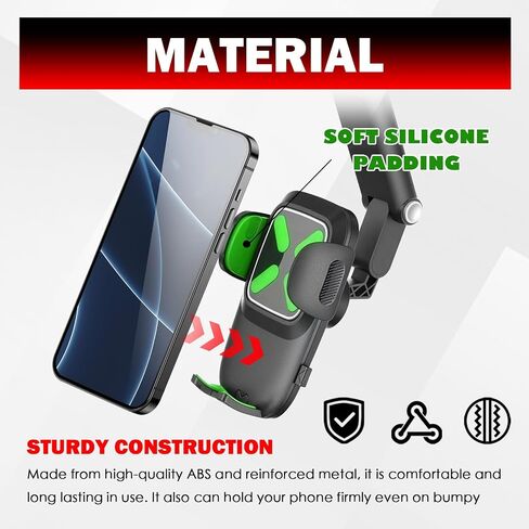 360° Adjustable Car Sun Visor Phone Holder with Telescoping Arm in Saudi Arabia