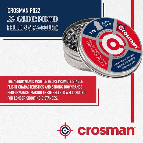 Crosman P022 .22-Caliber Pointed Pellets (175-Count) in Saudi Arabia
