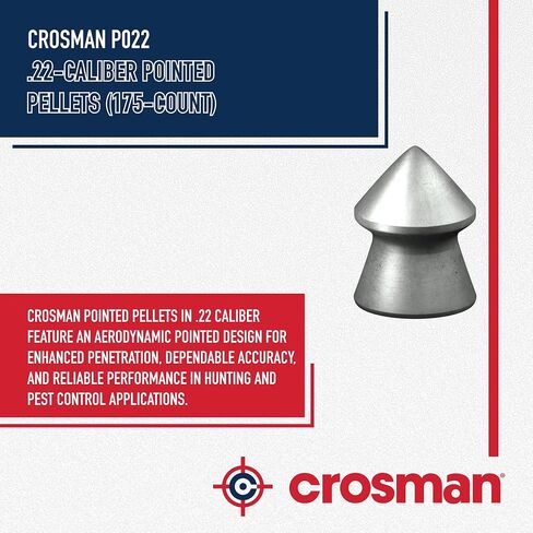 Crosman P022 .22-Caliber Pointed Pellets (175-Count) in Saudi Arabia