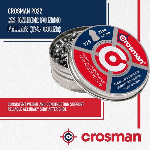 Crosman P022 .22-Caliber Pointed Pellets (175-Count) in Saudi Arabia