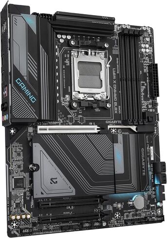 GIGABYTE X870 GAMING X WIFI7 Motherboard - Supports AMD Ryzen 9000 CPUs, 16+2+2 Phases VRM, up to 8000MHz DDR5 (OC), 1xPCIe 5.0, Wi-Fi 7, 2.5GbE LAN, USB 4 in Kuwait