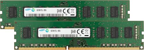 Samsung 16GB (2x8GB) DDR3/DDR3L 1600MHz PC3L-12800 (PC3-12800) CL11 UDIMM 2Rx8 Dual Rank 1.35V Non-ECC DIMM 240-Pin Desktop PC RAM Memory in Kuwait