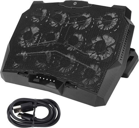 Laptop Cooling Pad High Speed 3500RPM with 12 Fans Adjustable Height for Home Office Laptops Lightweight Portable Stand in Kuwait
