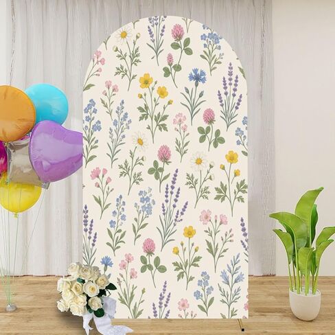 7.2FT Arch Backdrop Cover Colorful Seamless Cartoon Transport car Truck Roadway Road Wedding Arch Cover Spandex Fitted Stretchy Backdrop Stand Covers for Birthday Party Wedding Decoration in Kuwait