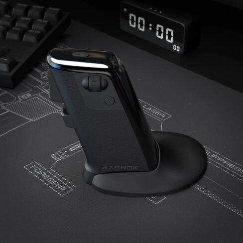 FireGrip Gun Mouse for Shooter Games — Vertical Pistol Grip Design, Vibration Feedback, Programmable Buttons, 2.4G Wireless & Wired for FPS Gaming in Kuwait
