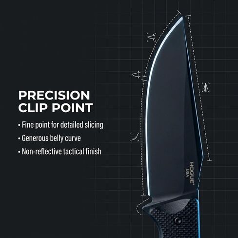 Hogue Extrak XL 3.9" Clip Point Blade Black Finish Fixed Knife in Kuwait