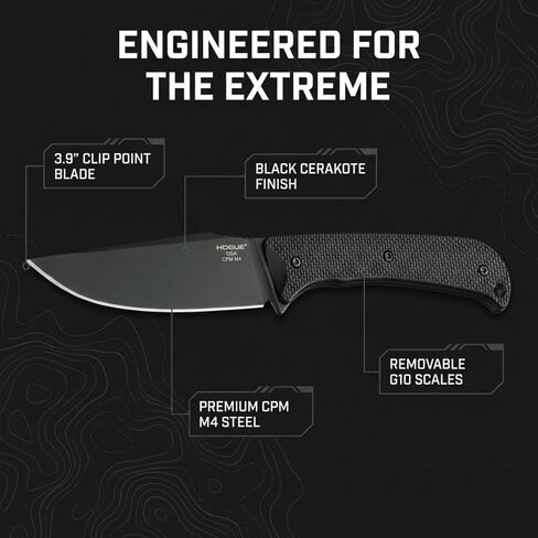 Hogue Extrak XL 3.9" Clip Point Blade Black Finish Fixed Knife in Kuwait