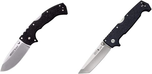 Cold Steel 4-Max Scout Folding Knife with Tri-Ad Lock and G-10 Handle, One Size & SR1 Series Tactical Folding Knife with Tri-Ad Lock and Pocket Clip, SR1 Tanto Lite in Kuwait