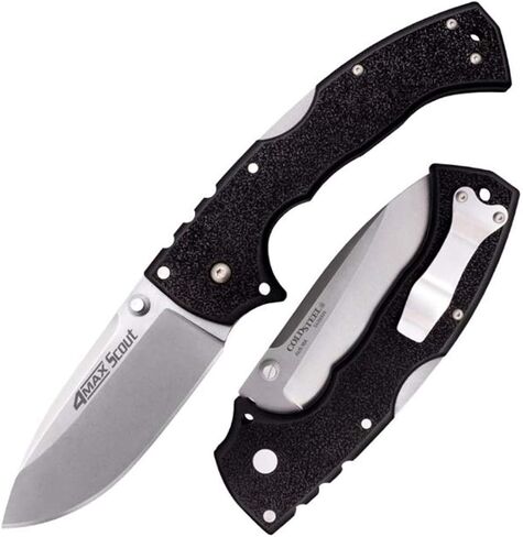 Cold Steel 4-Max Scout Folding Knife with Tri-Ad Lock and G-10 Handle, One Size & SR1 Series Tactical Folding Knife with Tri-Ad Lock and Pocket Clip, SR1 Tanto Lite in Kuwait