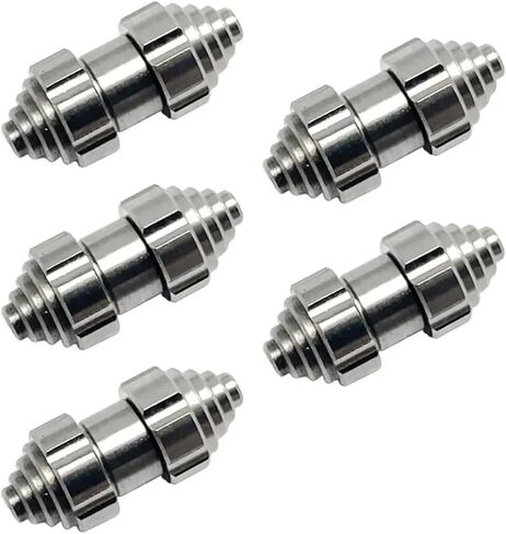 Knife Thumb Stud 5PCS Folding Knife CNC Thumb Stud Push Rivet Screw Set- M3 Titanium Alloy For DIY Projects Black For Folding Knives(Silver) in Saudi Arabia