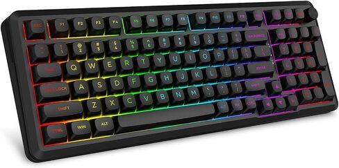 E-YOOSO 96% Wireless Mechanical Keyboard, Creamy Sound, RGB Backlit, Black in Kuwait