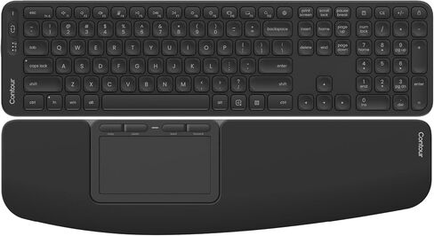 مجموعة لوحة اللمس ولوحة المفاتيح اللاسلكية المريحة لنظام التشغيل Windows لوحة لمس بلوتوث تعمل باللمس + لوحة مفاتيح متوازنة كاملة الحجم، متعددة الإيماءات، قابلة للبرمجة، مجموعة إعداد المكتب in Kuwait