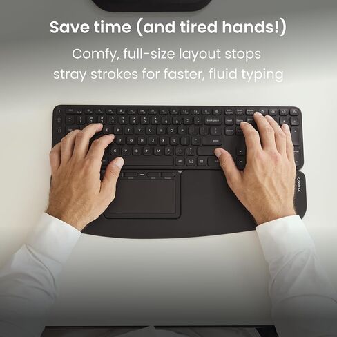 مجموعة لوحة اللمس ولوحة المفاتيح اللاسلكية المريحة لنظام التشغيل Windows لوحة لمس بلوتوث تعمل باللمس + لوحة مفاتيح متوازنة كاملة الحجم، متعددة الإيماءات، قابلة للبرمجة، مجموعة إعداد المكتب in Kuwait