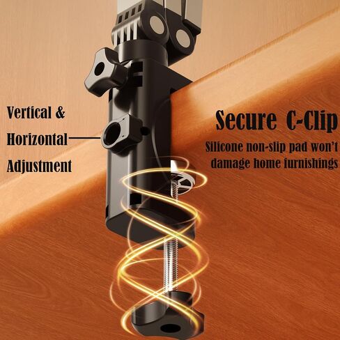 Tablet Stand Holder, Adjustable Foldable Tablet Arm iPad Desk Mount with 360°Rotate Base, Phone Holder iPad Stand for Desk and Bed, Compatible with Tablets, Phones in Saudi Arabia